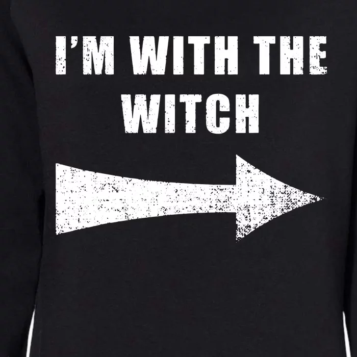 Im With The Witch Womens California Wash Sweatshirt