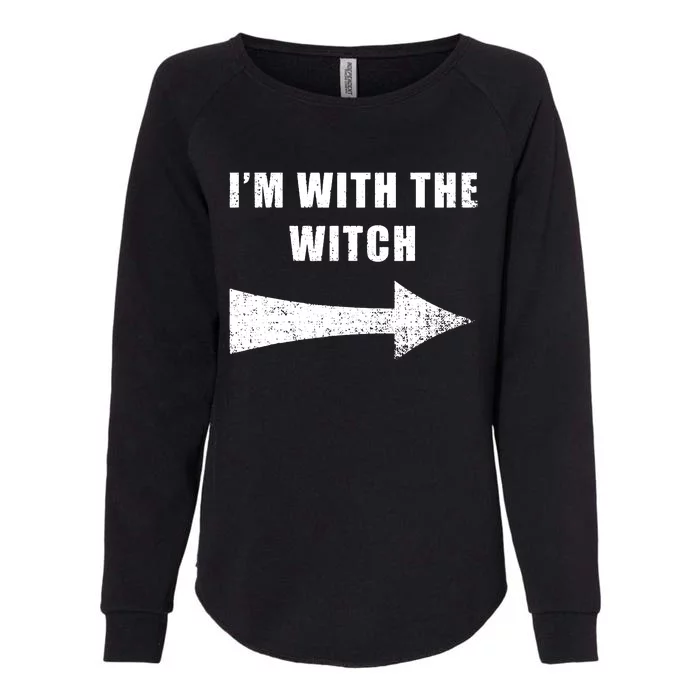 Im With The Witch Womens California Wash Sweatshirt