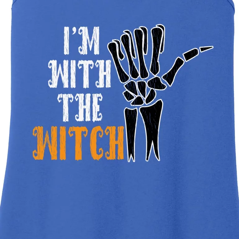 Im With The Witch Funny Couples Husband Halloween Costume Cute Gift Ladies Essential Tank