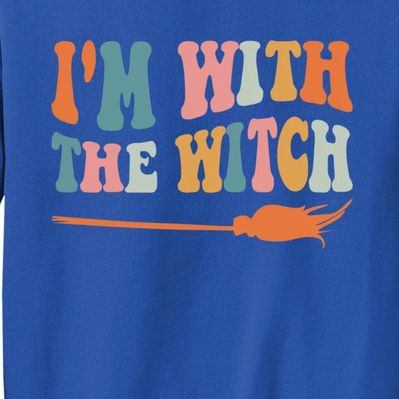 Im With The Witch His And Her Funny Halloween Gift Sweatshirt