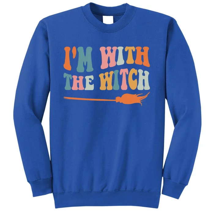 Im With The Witch His And Her Funny Halloween Gift Sweatshirt