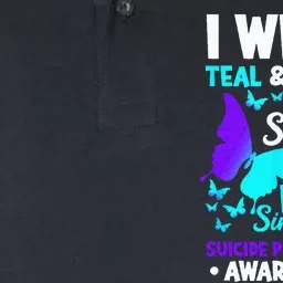 I Wear Teal & Purple For Someone I Miss Suicide Prevention Softstyle Adult Sport Polo