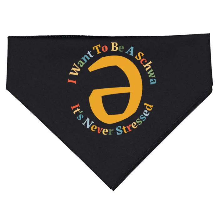 I Want To Be A Schwa Its Never Stressed Speech Therapy USA-Made Doggie Bandana