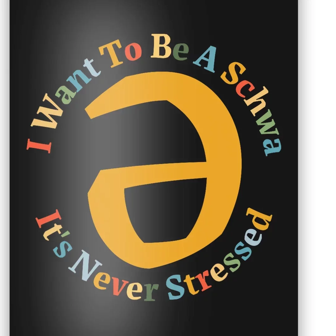 I Want To Be A Schwa Its Never Stressed Speech Therapy Poster