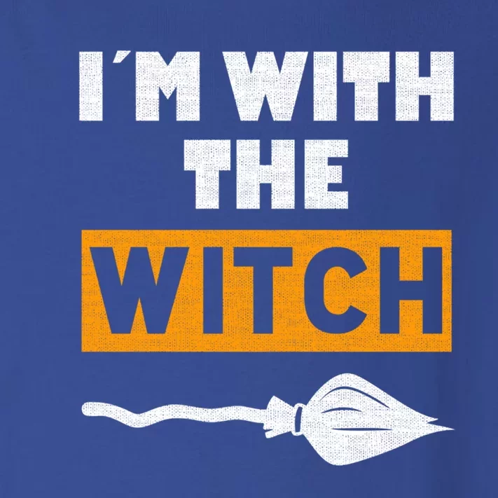 Im With The Witch Funny Halloween Couple Costume Gift Toddler Long Sleeve Shirt