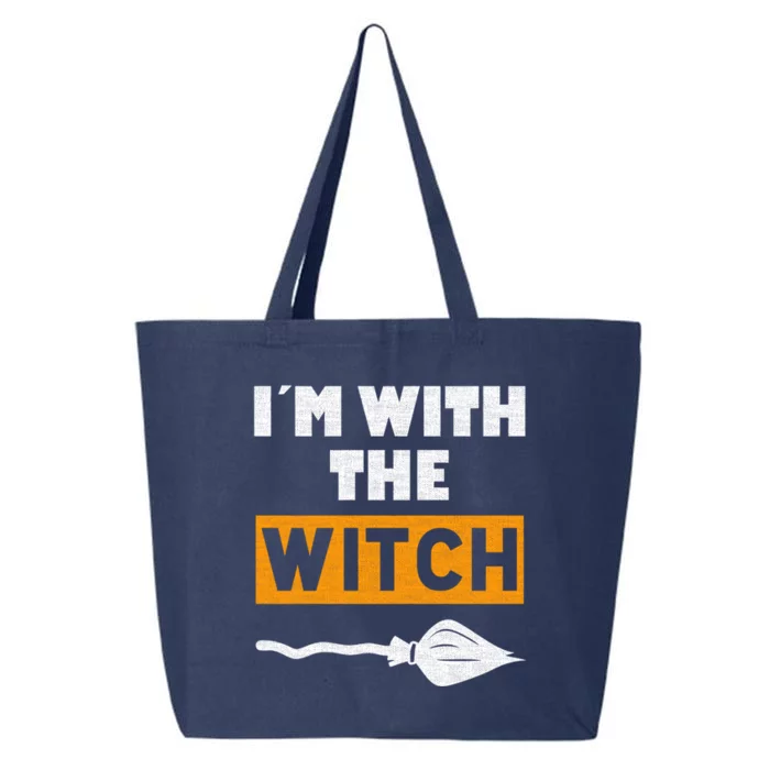 Im With The Witch Funny Halloween Couple Costume Gift 25L Jumbo Tote