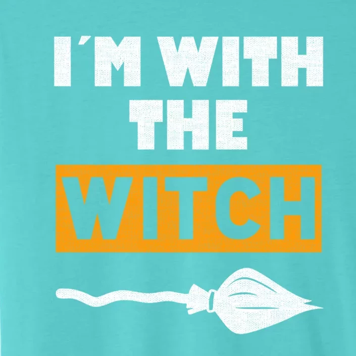 Im With The Witch Funny Halloween Couple Costume Gift ChromaSoft Performance T-Shirt