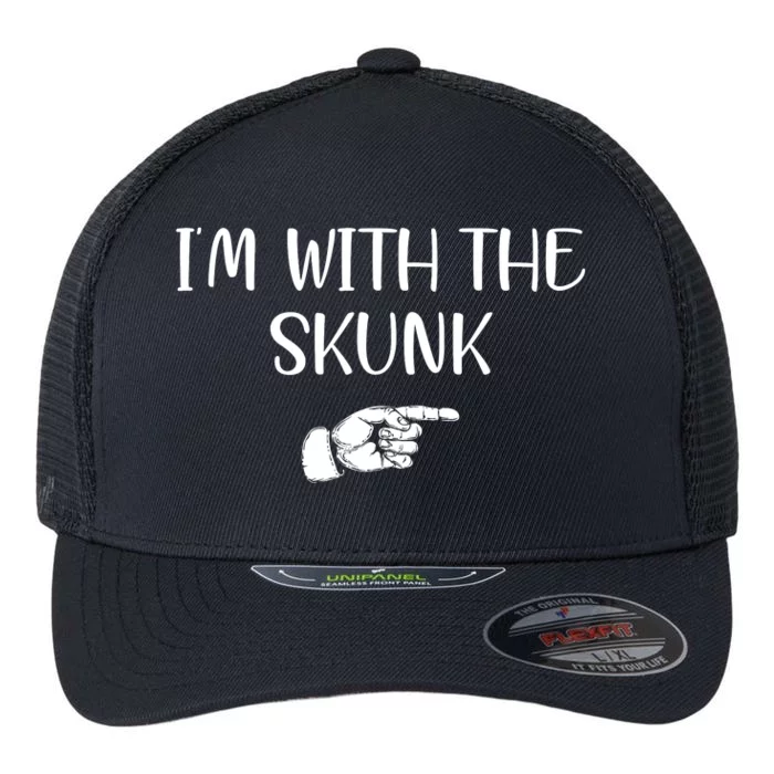 Im With The Skunk Flexfit Unipanel Trucker Cap