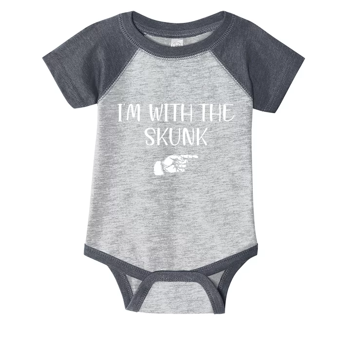 Im With The Skunk Infant Baby Jersey Bodysuit