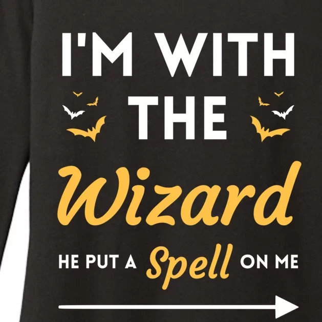 I'm With The Wizard Matching Halloween Couple For Gift Womens CVC Long Sleeve Shirt