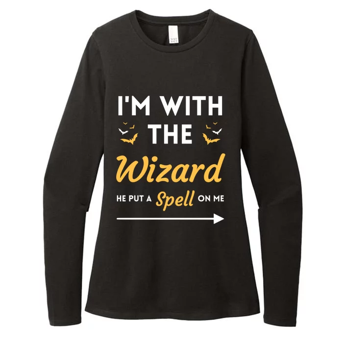 I'm With The Wizard Matching Halloween Couple For Gift Womens CVC Long Sleeve Shirt