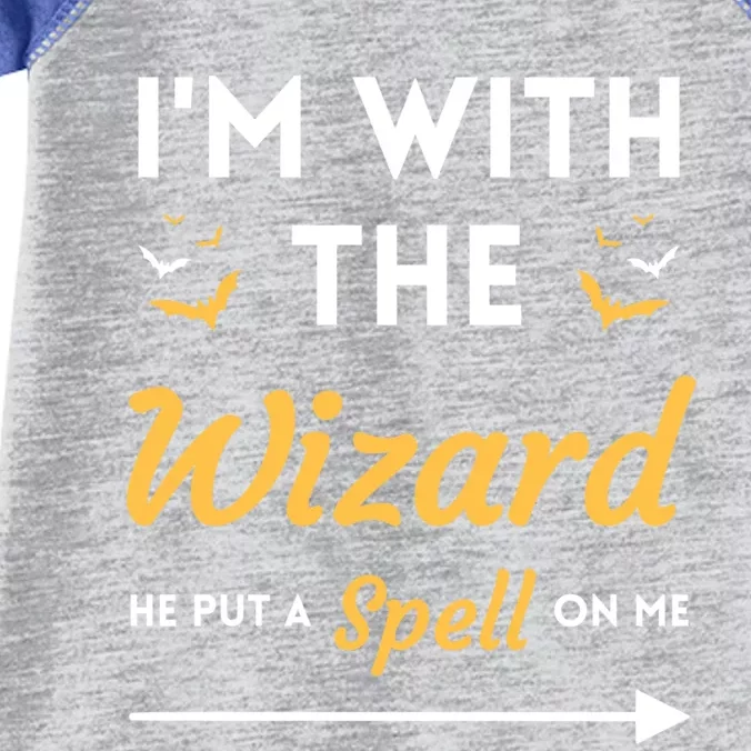 I'm With The Wizard Matching Halloween Couple For Gift Infant Baby Jersey Bodysuit