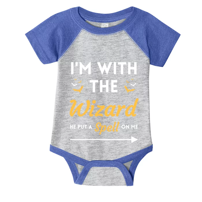 I'm With The Wizard Matching Halloween Couple For Gift Infant Baby Jersey Bodysuit