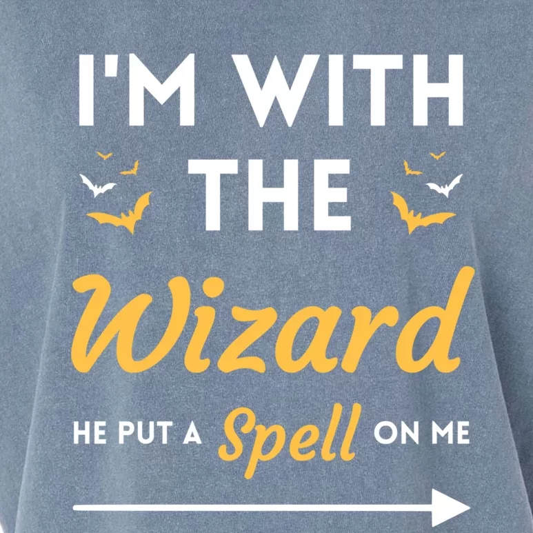 I'm With The Wizard Matching Halloween Couple For Gift Garment-Dyed Women's Muscle Tee