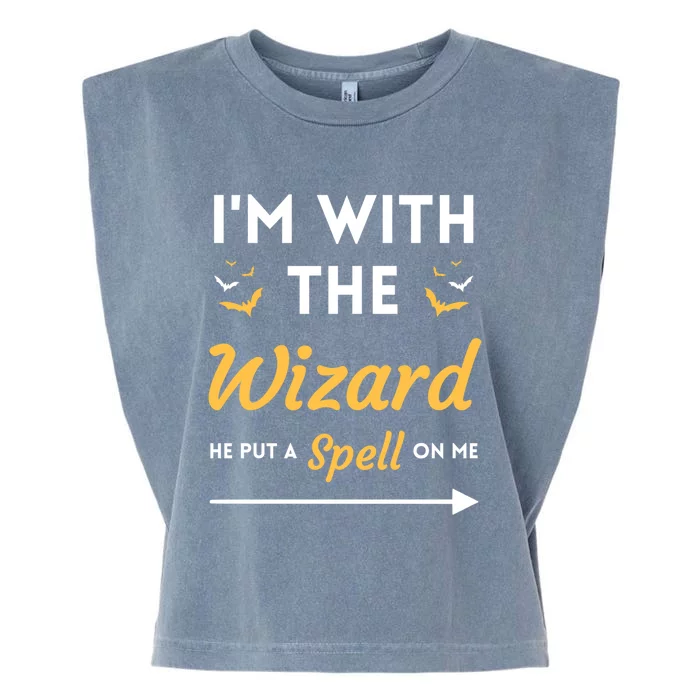 I'm With The Wizard Matching Halloween Couple For Gift Garment-Dyed Women's Muscle Tee