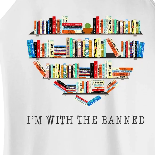 Im With The Banned Books Read Banned Books Lover Women’s Perfect Tri Rocker Tank