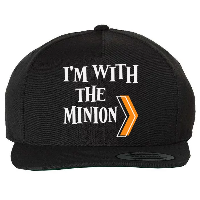 IM With The Minion Funny Couples Halloween Wool Snapback Cap