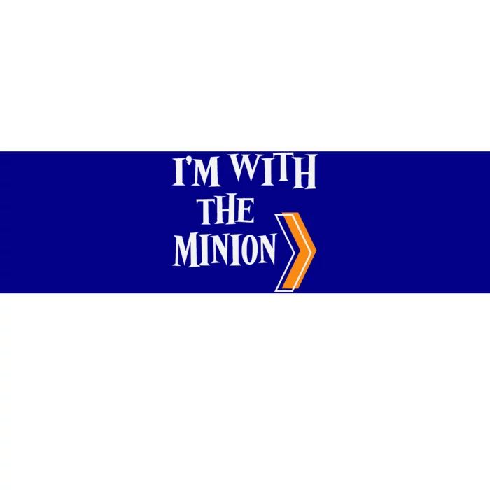 IM With The Minion Funny Couples Halloween Bumper Sticker