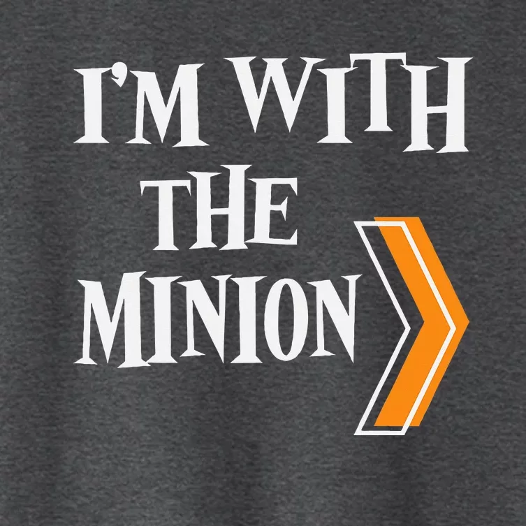 IM With The Minion Funny Couples Halloween Women's Crop Top Tee