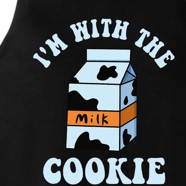 IM With The Cookie And Milk Couples Matching Costumes Ladies Tri-Blend Wicking Tank