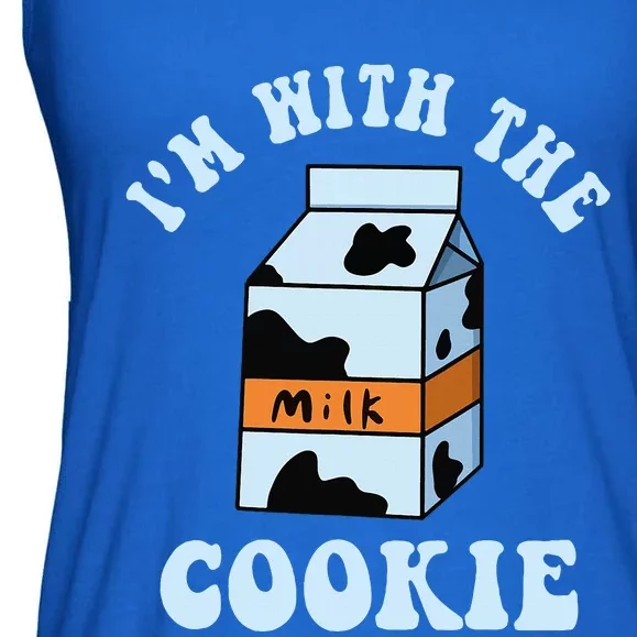 IM With The Cookie And Milk Couples Matching Costumes Ladies Essential Flowy Tank