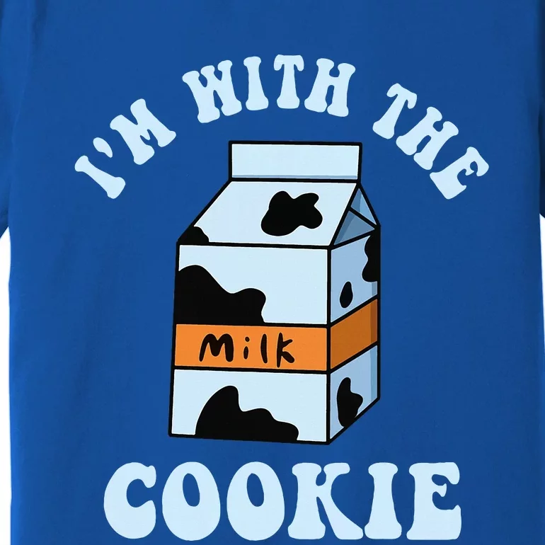 IM With The Cookie And Milk Couples Matching Costumes Premium T-Shirt