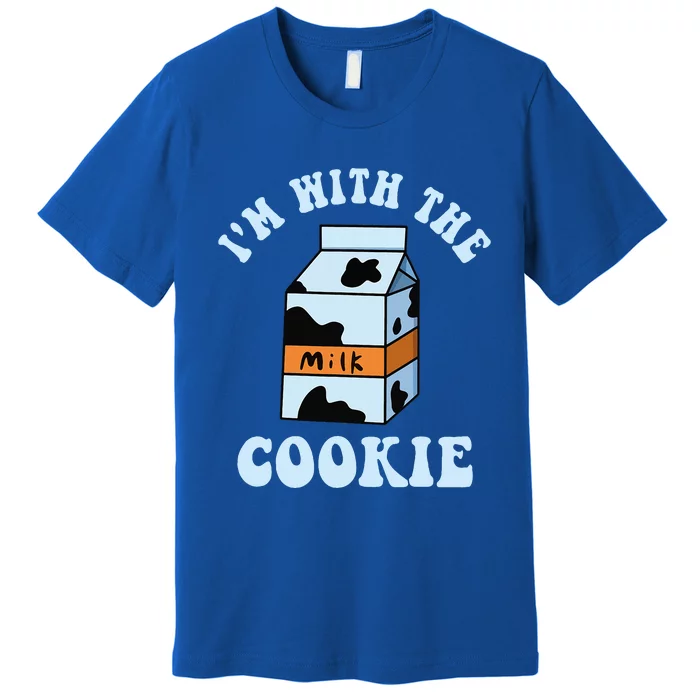 IM With The Cookie And Milk Couples Matching Costumes Premium T-Shirt