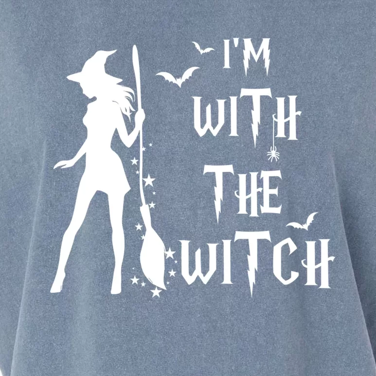 Im With The Witch Halloween Couple Funny Great Gift Garment-Dyed Women's Muscle Tee