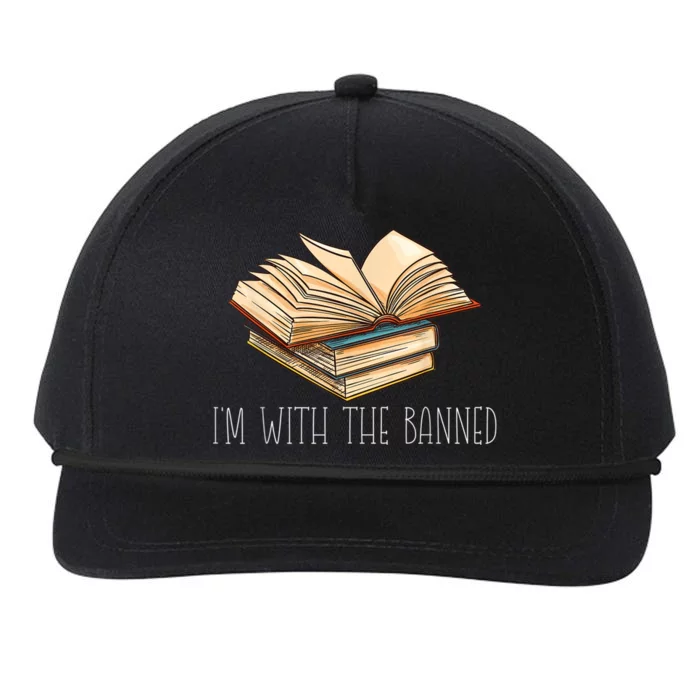 I'm With The Banned Books I Read Banned Books Lovers Library Snapback Five-Panel Rope Hat