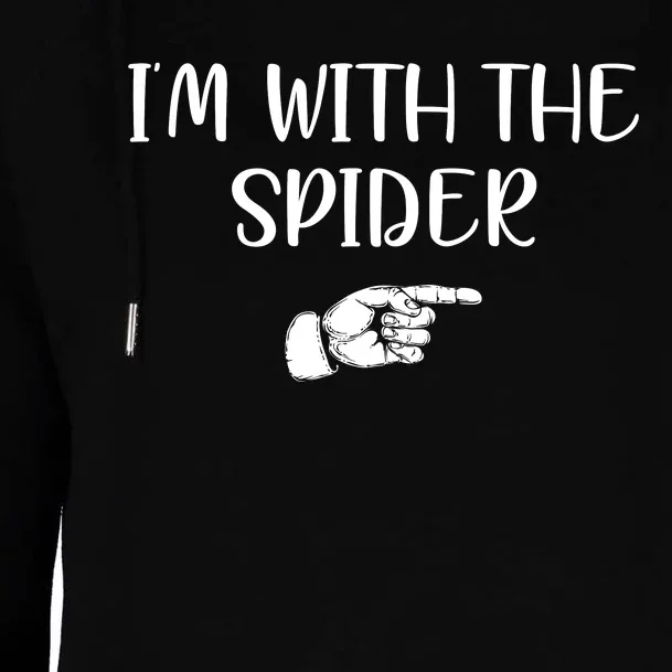 Im With The Spider Womens Funnel Neck Pullover Hood