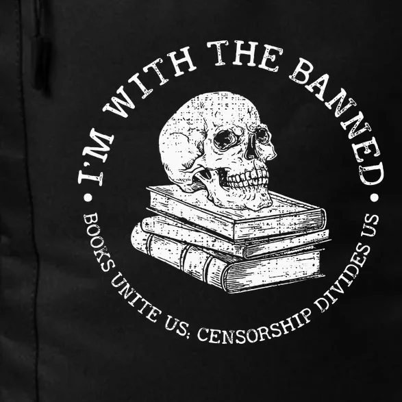 IM With The Banned Books Funny Book Lover Librarian Reading Daily Commute Backpack