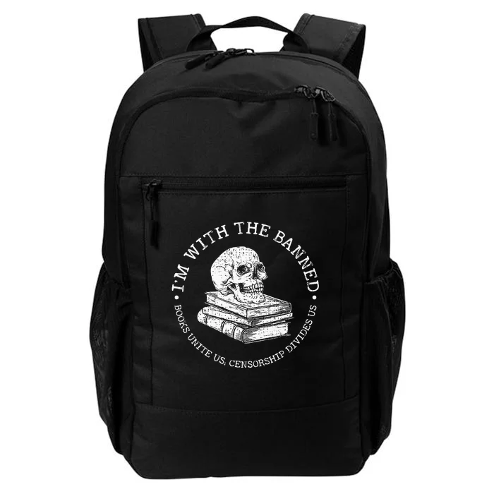 IM With The Banned Books Funny Book Lover Librarian Reading Daily Commute Backpack