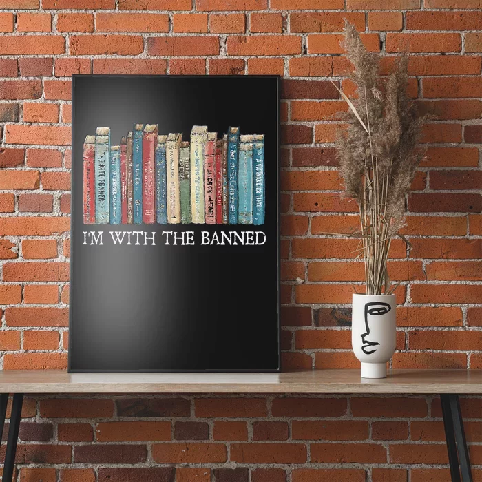 IM With The Banned Read Banned Books Bookworm Gift Poster