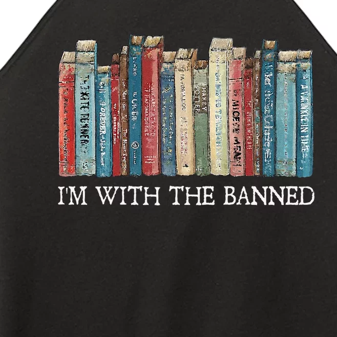 IM With The Banned Read Banned Books Bookworm Gift Women’s Perfect Tri Rocker Tank