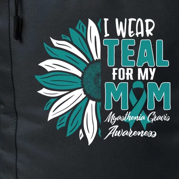 I Wear Teal For My Mom Myasthenia Gravis Awareness Ribbon Su Meaningful Gift Daily Commute Backpack