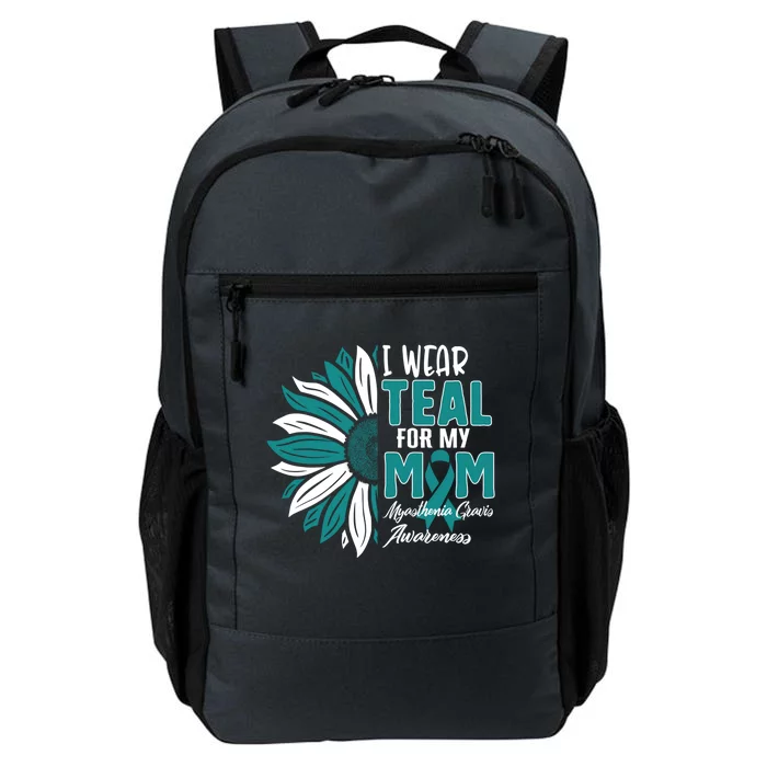 I Wear Teal For My Mom Myasthenia Gravis Awareness Ribbon Su Meaningful Gift Daily Commute Backpack