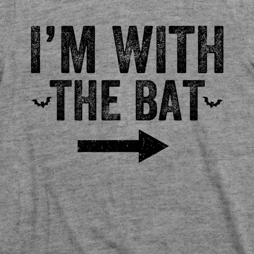 IM With The Bat Funny Matching Couple Costume Halloween T-Shirt