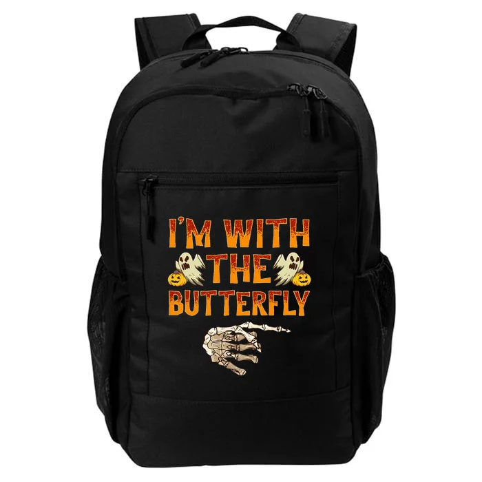 Im With The Butterfly Costume Funny Halloween Couple Daily Commute Backpack