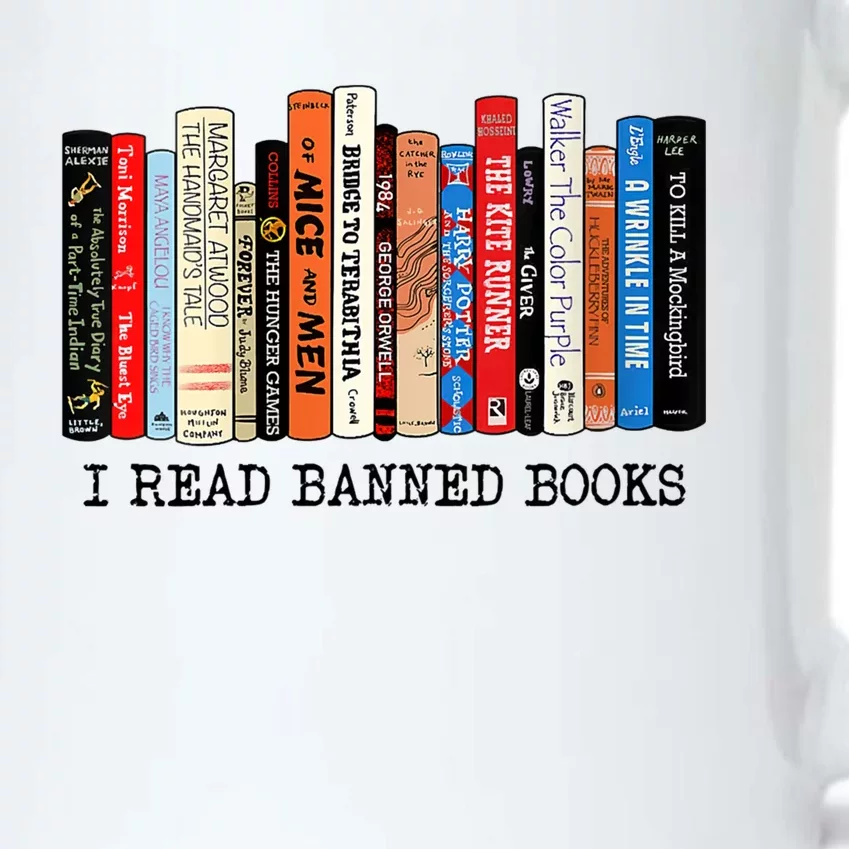 I'm With The Banned Funny Bookworm Tee Banned Book Black Color Changing Mug