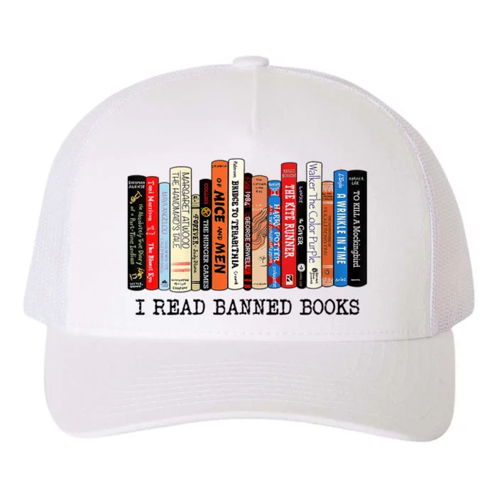 I'm With The Banned Funny Bookworm Tee Banned Book Yupoong Adult 5-Panel Trucker Hat