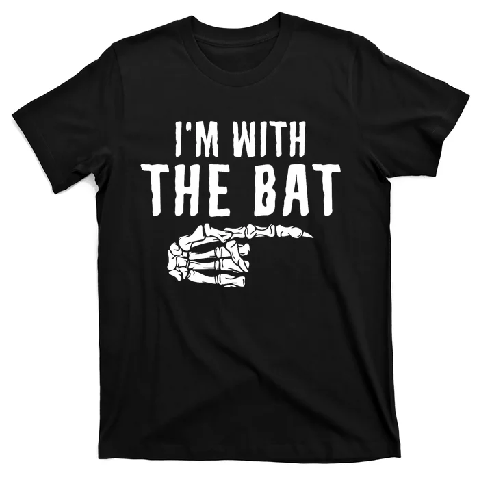 IM With The Bat Funny Matching Couple Costume Halloween T-Shirt