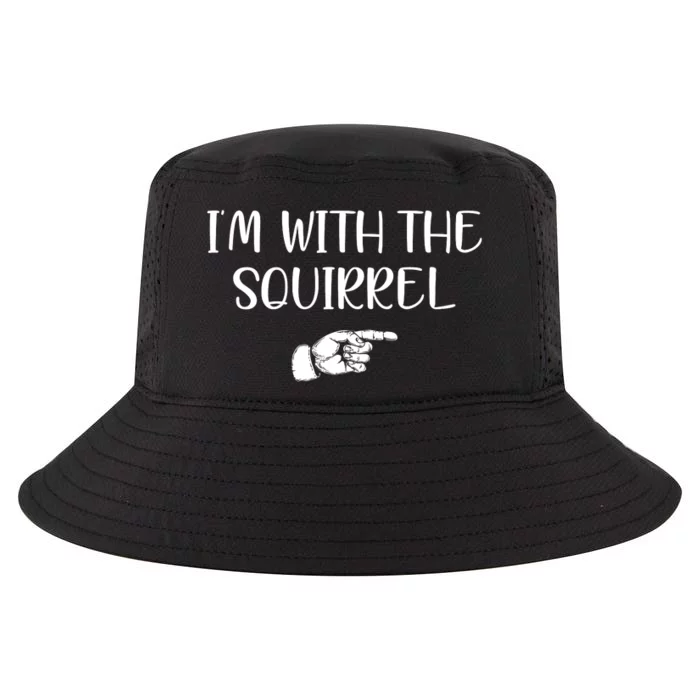 Im With The Squirrel Cool Comfort Performance Bucket Hat