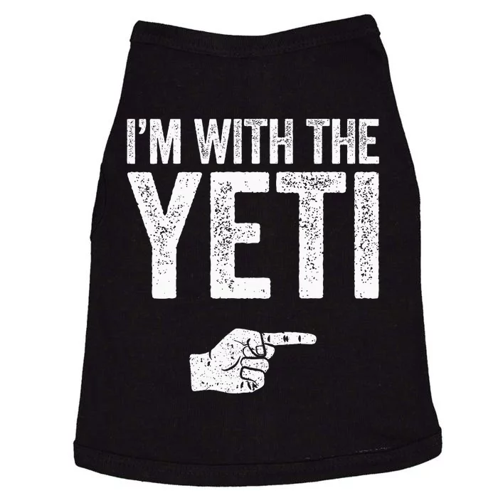 IM With The Yeti Matching Yeti Costume Doggie Tank