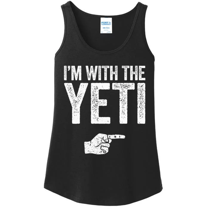 IM With The Yeti Matching Yeti Costume Ladies Essential Tank