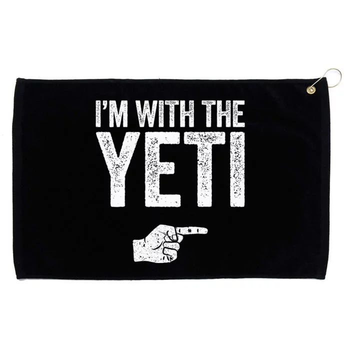 IM With The Yeti Matching Yeti Costume Grommeted Golf Towel