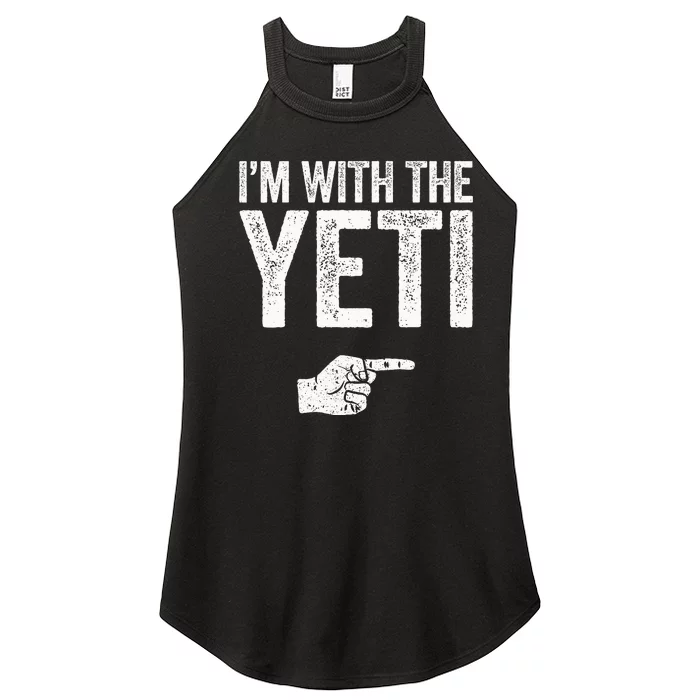 IM With The Yeti Matching Yeti Costume Women’s Perfect Tri Rocker Tank