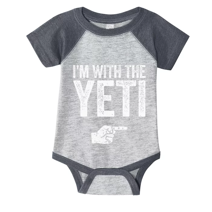 IM With The Yeti Matching Yeti Costume Infant Baby Jersey Bodysuit