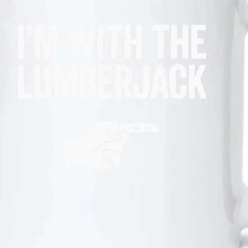 I'm With The Lumberjack Matching VNeck Black Color Changing Mug