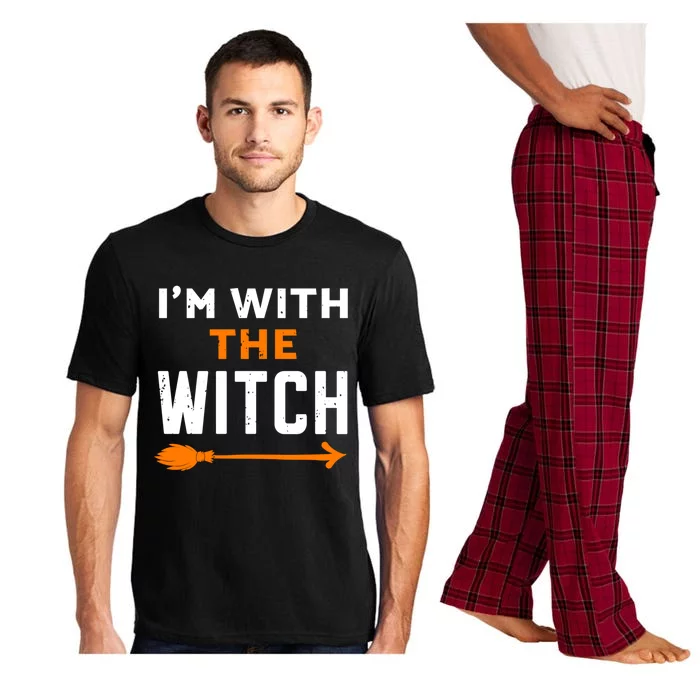 Im With The Witch Couples Halloween Gift Pajama Set