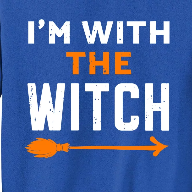 Im With The Witch Couples Halloween Gift Sweatshirt